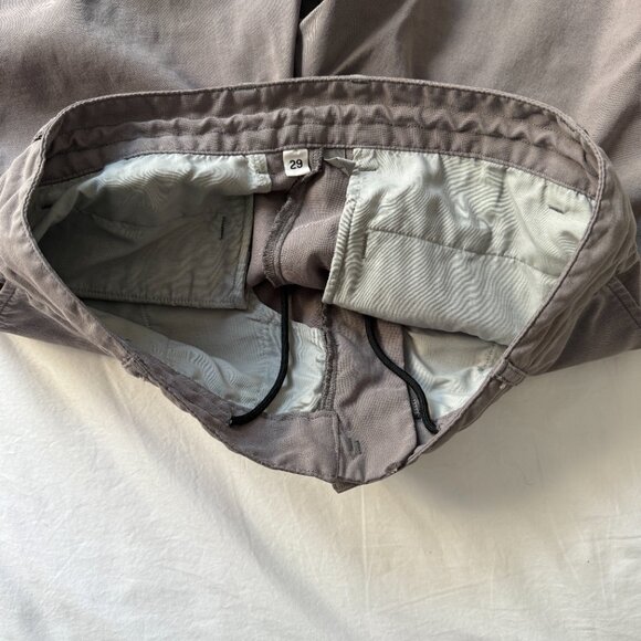 Men’s Outlier New Way Shorts Size 29 Dark Tan Beige, Swedish F Cloth - Picture 7 of 9